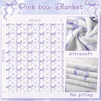 Couverture décorative en peluche à imprimé nœud pastel OEM ODM, élégante et confortable, pour salon, literie et décoration de boutique