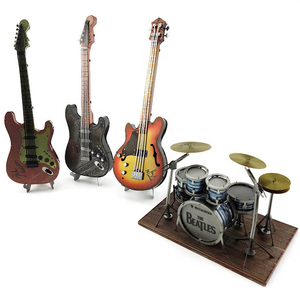 The beats guitare basse John Lennon rago Starr George Harrison Paul mccardney guitare Piano cribleurs kit de batterie Puzzle en métal 3D - Product Image 1