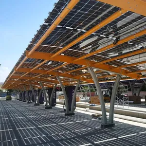Sistema de montagem solar para garagem, painel solar, sistema fotovoltaico, produtos de energia renovável, porta solar para carro