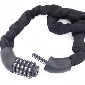 Alta seguridad motocicleta 5 dígitos acero bicicleta acero combinación cadena bloqueo caliente nuevo antirrobo bicicleta bloqueo - Product Image 1