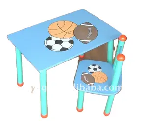 Stili di moda semplici per bambini che giocano a tavolo da gioco e set di sedie set di tavoli e sedie da studio per bambini