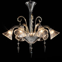 Lustre en cristal de luxe pour plafond, Mille Nuits, 6 bras, suspension moyenne, lumière en verre, hôtel, restaurant, villa, décoration intérieure, LED