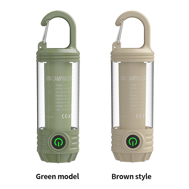 Multifunction Rechargeable Camping Lights Led Lanterns Lighting Camping Mini Hanging Tent Lamp with Hook or Hiking Fishing