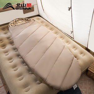 Bisinnna Sleeping Bag Mummy Style 1.6kg Polyester Breathable For Adults Camping Indoor Use - Product Image 1