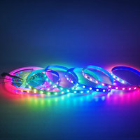 Tira de luces LED WS2811 programable de 30, 60, 108 LED RGB DC12V DC24V, tira de luces LED flexible, lámpara de cinta LED, IP20 IP65 a prueba de agua