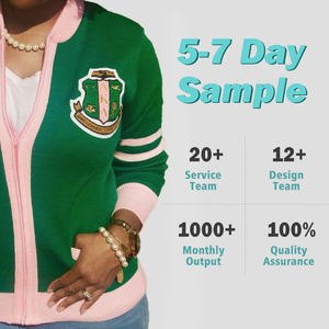 Maglioni da <span class=keywords><strong>Donna</strong></span> con Logo Personalizzato, <span class=keywords><strong>Cardigan</strong></span> <span class=keywords><strong>Verde</strong></span> con Scollo a V, Manica Lunga Lavorato a Maglia per Ragazze - Product Image 2