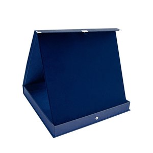 Boîte à plaques en velours bleu 29x29 pour l'affichage de trophées, médailles et récompenses - Product Image 1