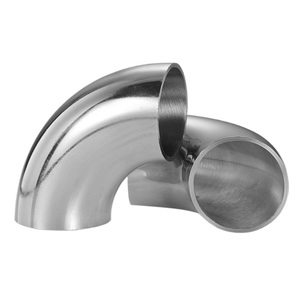 <span class=keywords><strong>Coude</strong></span> sanitaire à souder à 90 degrés en acier inoxydable SS304/316L |   Raccord de tuyauterie en acier inoxydable poli miroir - Product Image 3