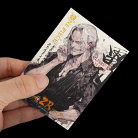 Cartes de visite personnalisées de style anime avec papier cartonné brillant, papier fantaisie, impression numérique pour collections personnalisées
