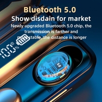 Écouteurs sans fil TWS F9 5C Bluetooth étanches avec affichage numérique, étui de charge grande capacité, accessoire de jeu