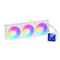 COOLLEO Écran LCD haute définition 360 refroidisseur d'eau système ARGB de refroidissement du processeur pour LGA115X/1200/1700/1851and AM4/AM5 refroidisseur de liquide