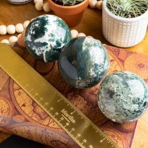 Esfera de Ágata Musgosa Pulida al por Mayor, Piedra Curativa Natural, Bola de Cristal Artesanal para Decoración del Hogar y Regalos - Product Image 3