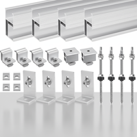 Clip de fixation de panneau solaire 30 mm 35 mm, type U, pince intermédiaire, support de fixation en aluminium pour module PV, pour système de toiture et de sol