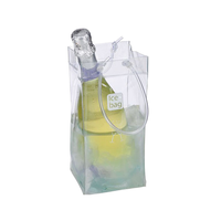 Bouteille de vin Glacière Sac Design En Gros En Plastique Transparent Pvc Nouveau Comme Beau Cadeau Chine Fournisseur 2016 Sérigraphie Poignée Accepter