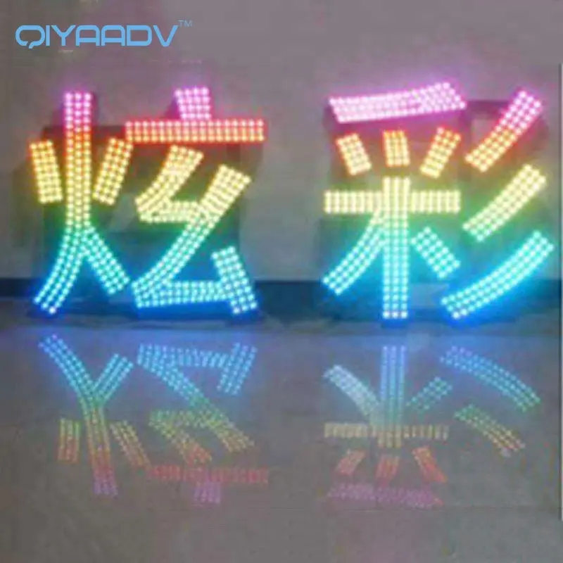3D Edelstahl LED Licht emittierende Buchstaben LED Plakat LED Licht emittierende Figuren