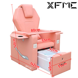 Professionnel maison électrique dossier cou repos Massage canapé rose pédicure manucure chaise lavage des pieds bain Spa chaise confortable - Product Image 2