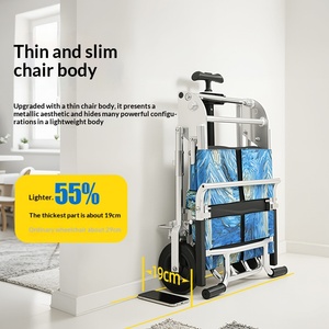 Silla de Ruedas Manual Ligera Plegable para Personas Mayores, Ideal para Viajes <span class=keywords><strong>en</strong></span> Avión y Transporte - Product Image 2