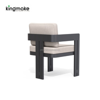 Tables et chaises durables en aluminium pour l'extérieur, 6 places, mobilier de jardin moderne pour terrasse, ensemble de salle à manger d'extérieur