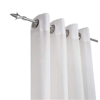 Rideaux Transparents Blancs Imperméables DaiRui à Œillets pour Espaces Humides, Appartements, Hôtels et Maisons Modernes