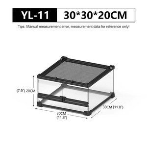 NOMOY PET Tanque frontal para reptiles Terrario Caja de cría de vidrio para Selva Tropical Reptil Serpiente Lagarto Insecto Tortuga - Product Image 3