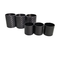 Teknologi Pembungkus Pipa Tabung Isolasi Panas Serat Karbon 3K Kustom Ringan Berkekuatan Tinggi 5mm-30mm untuk Joran Pancing