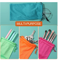 Pochette personnalisée en microfibre pour lunettes de soleil, sac de nettoyage doux pour lunettes, étui de protection avec impression de logo
