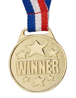 Médaille sportive en alliage de zinc gravé finition antique, logo 3D personnalisé, dorure à chaud, impression numérique, objet de collection d'art, Noël