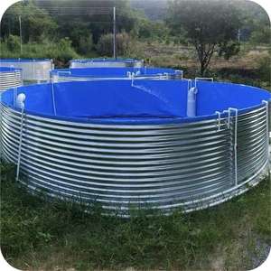 Revêtement agricole en acier galvanisé PVC Réservoir de pisciculture Réservoir de pisciculture - Product Image 2