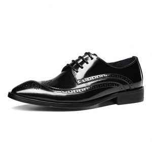 Chaussures de bureau pour hommes en cuir véritable de qualité supérieure, respirantes, à lacets, bout pointu, légères et antidérapantes, pour le printemps et l'été - Product Image 2