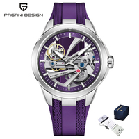 Montres mécaniques automatiques squelette Pagani Design PD-YS030 YS030 de luxe, étanches, avec aiguilles lumineuses et tourbillon pour hommes
