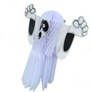 Nuevo Adorno Colgante de Panal de Papel con Diseño de Fantasma para Halloween, Decoración Festiva para Fiestas, Embalaje Sencillo - Product Image 5
