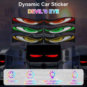 Diseño Estilo Cyberpunk, con <span class=keywords><strong>Ojos</strong></span> de <span class=keywords><strong>Demonio</strong></span> a Todo Color y Panel LED Matricial que Cambia entre Diferentes Entornos - Product Image 3