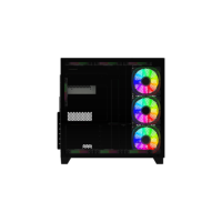 Casing PC Gaming ATX Terbaru untuk Komputer CPU Server Desktop dengan Panel Baja Kaca Tempered