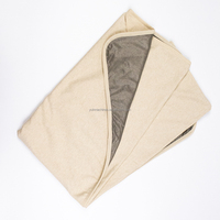 Couverture anti-ondes RF en fibre d'argent 100% coton, bouclier Faraday, confort de sommeil