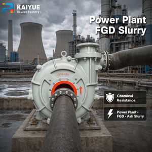 Bomba de lodos horizontal Kaiyue con sello mecánico y sello auxiliar centrífugo industrial para prevenir fugas de lodos de forma eficaz - Product Image 1