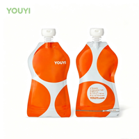 Pochette souple personnalisée en plastique réutilisable de qualité alimentaire avec bec verseur pour lait, gelée, boissons, alimentation bébé, emballage alimentaire en plastique 50ml 100ml 150ml