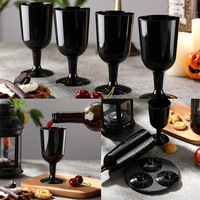 Flûtes à champagne en vrac, gobelets en acrylique de 6 oz, verres à vin, toast, boisson, plastique incassable, tige haute, gobelets à vin jetables