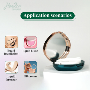 Đệm không khí trường hợp Rose Gold màu xanh lá cây đệm không khí bột trường hợp nền tảng nhỏ gọn trường hợp bao bì - Product Image 3