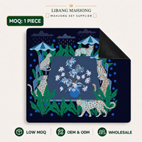 Tapis de Mahjong pour les réunions familiales de Thanksgiving, housse de table en caoutchouc silencieuse, antidérapante et imperméable, personnalisable pour les commandes en gros
