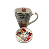 Londres tasse avec casquette tasse à thé café souvenir tourisme cadeau tout pays logo personnalisé Amérique tasses pour restaurant