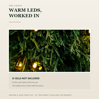Arbre topiaire en forme de cône de buis artificiel éclairé par des lumières LED, en pot, décoration intérieure, faux vert