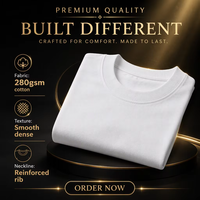 Kaos Pria 100% Katun Berat, Tersedia Cetak Logo Kustom, Kaos Berkualitas Tinggi untuk Pemesanan Grosir