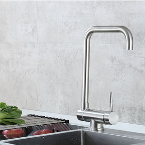 <span class=keywords><strong>Robinet</strong></span> de <span class=keywords><strong>cuisine</strong></span> moderne en acier inoxydable SUS304 avec bec pivotant à 360 degrés, mitigeur eau chaude et froide pour évier de <span class=keywords><strong>cuisine</strong></span> - Product Image 6