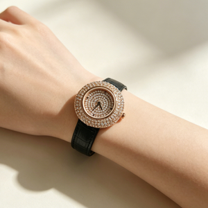 Orologi personalizzati da <span class=keywords><strong>donna</strong></span> in lega al quarzo con quadrante in vetro 32mm e <span class=keywords><strong>cinturino</strong></span> in <span class=keywords><strong>pelle</strong></span> movimento giapponese - Product Image 2