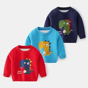 KD冬季2至8岁恐龙卡通男童针织毛衣设计