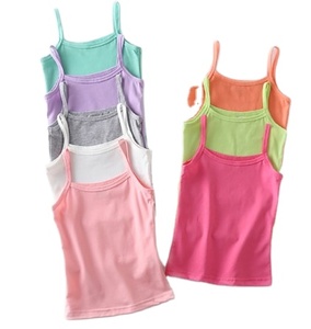 <span class=keywords><strong>Canottiera</strong></span> per Bambine con Spalline Sottili, Maglietta <span class=keywords><strong>Intima</strong></span> Tinta Unita per Ragazze Adolescenti - Product Image 1