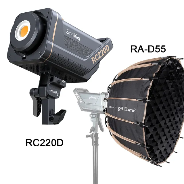 Small Rig RC22D RC220B Zweifarbiges RC220D Tageslicht COB LED Fotografie Lichtpunkt quelle Video licht Fotostudio Live-Streaming