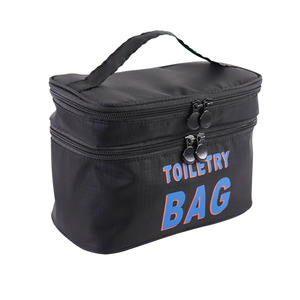 On Demand Printing Large Capacity PU Leather Double-layer Multifunctional Storage <b>Bag</b> Portable Zipper Closure Customized <b>Bag</b> - Product Image 5