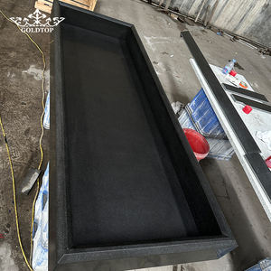 GOLDTOP Conjuntos de paneles de chimenea con revestimiento a doble cara, guía de medidas de campo, tolerancia verificada, granito negro sólido, chimeneas de granito negro - Product Image 3
