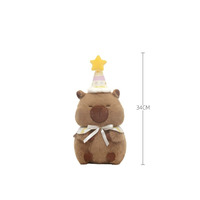 Peluche personnalisée Wombat Capybara 28 cm pour anniversaire, certifiée ASTM EN71 CPC, douce et agréable pour la peau, animal en peluche pour enfants